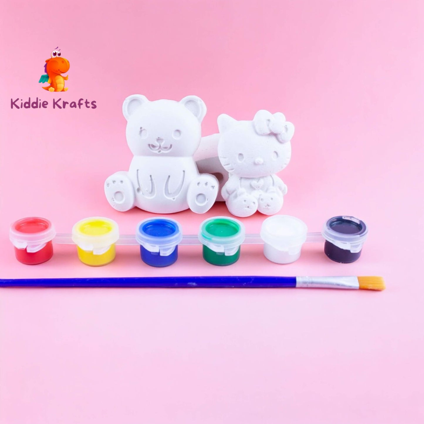 Teddy & Kitty Craft Party Favor