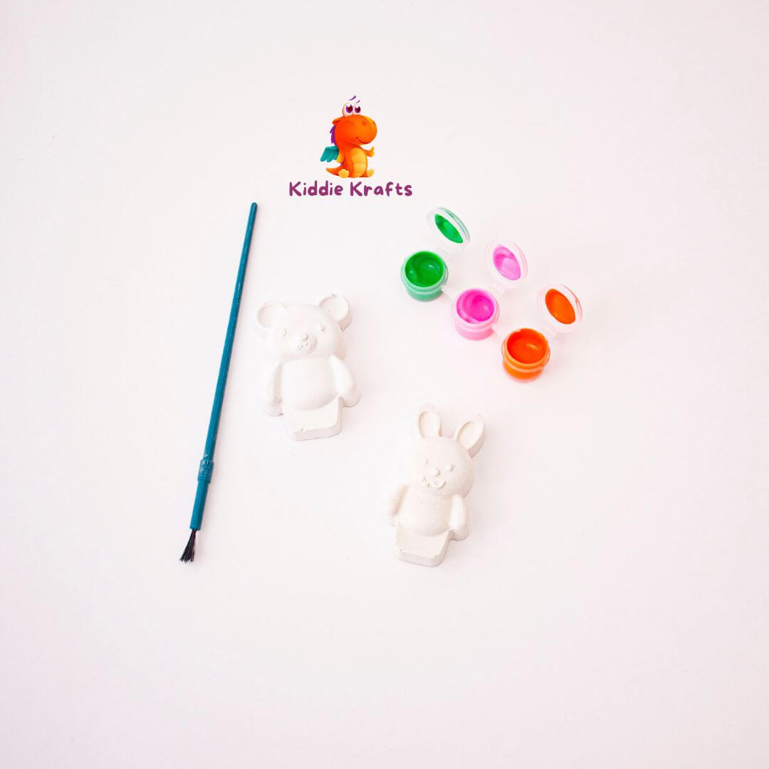 Teddy & Bunny Paint Party Favor