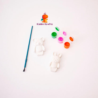 Teddy & Bunny Paint Party Favor
