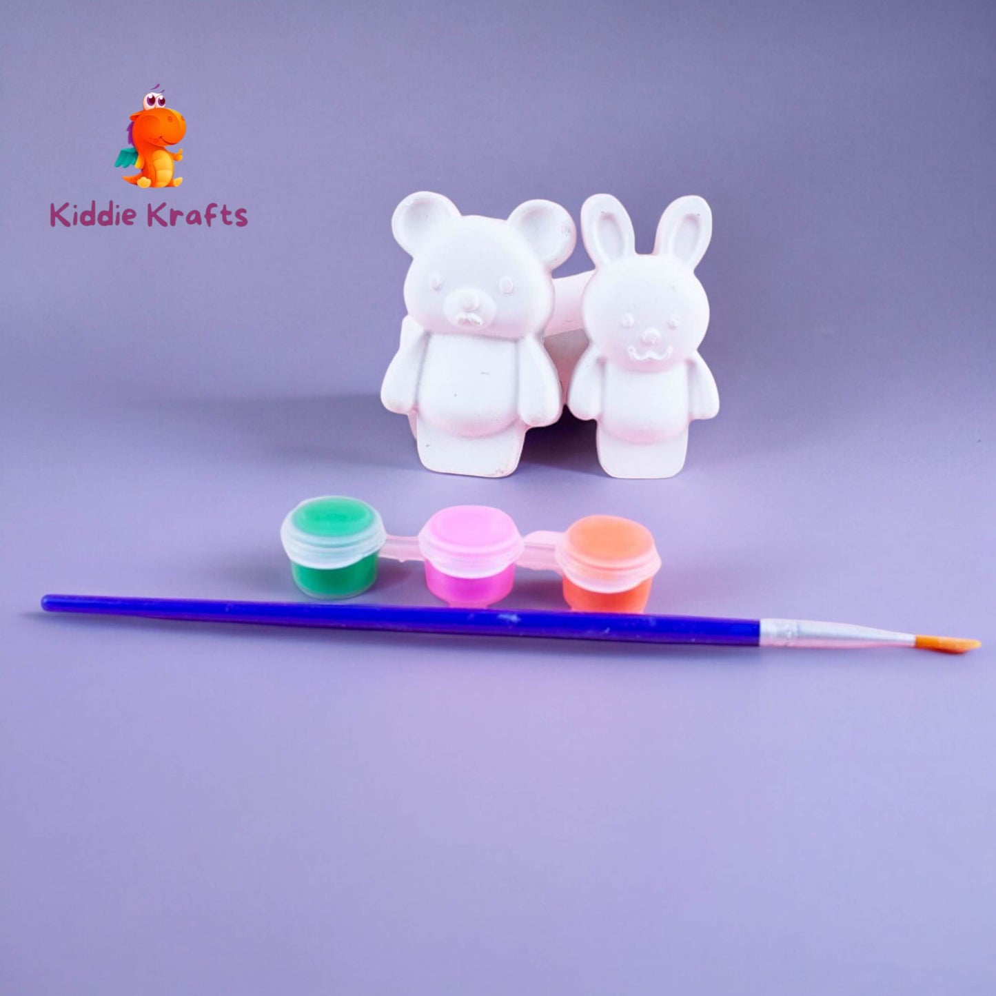 Teddy & Bunny Paint Party Favor