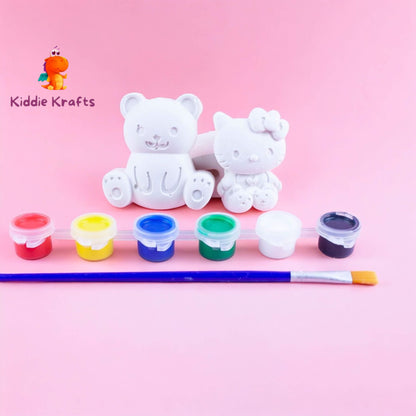 Teddy & Kitty Craft Party Favor