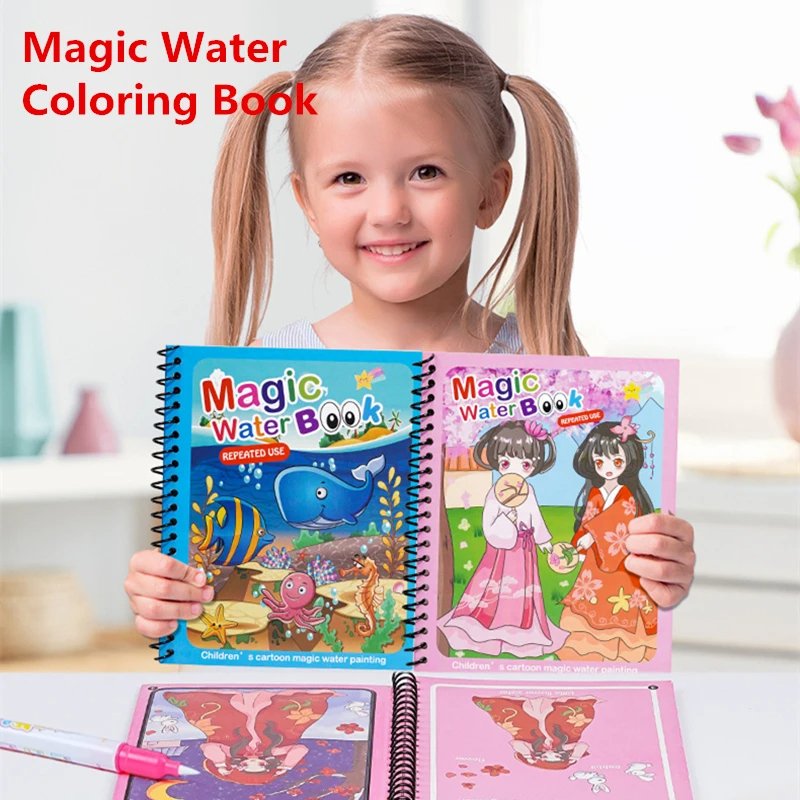 Magic Water Coloring Book